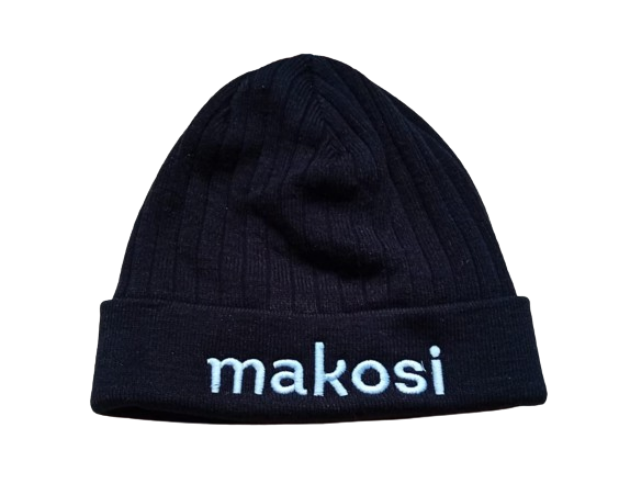 MAKOSI  Black Beanie Hat